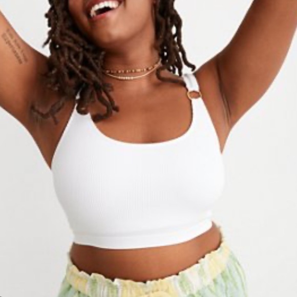 aerie Other - aerie ring cami bra lined ribbed white